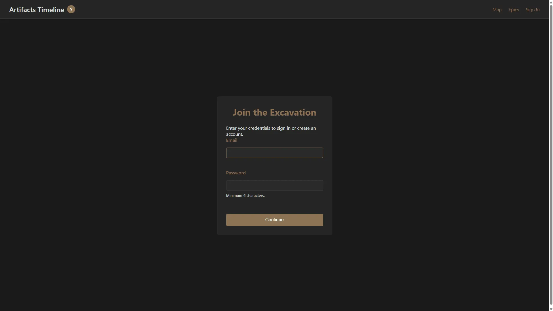 Artifacts Timeline